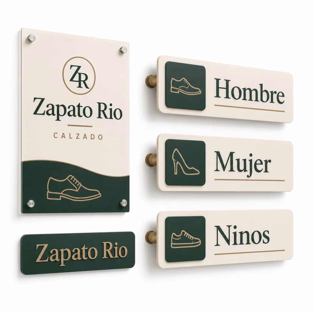 Señalética para Tiendas de Calzado