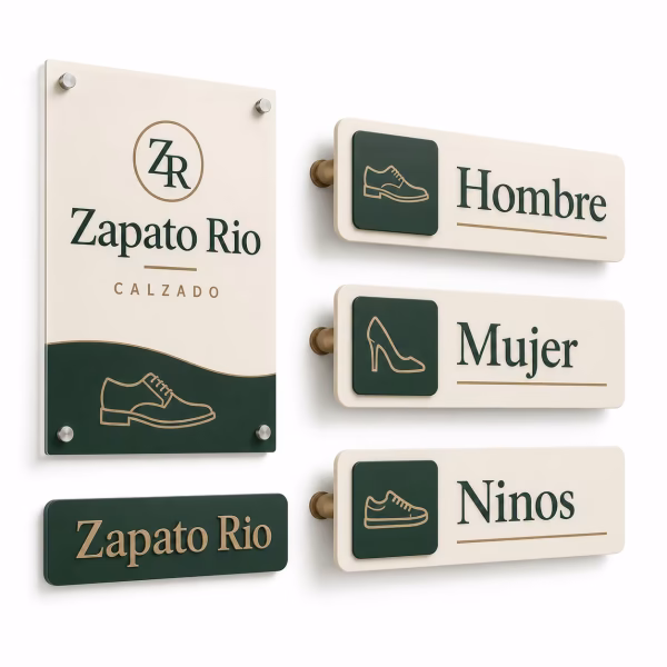 Señalética para Tiendas de Calzado