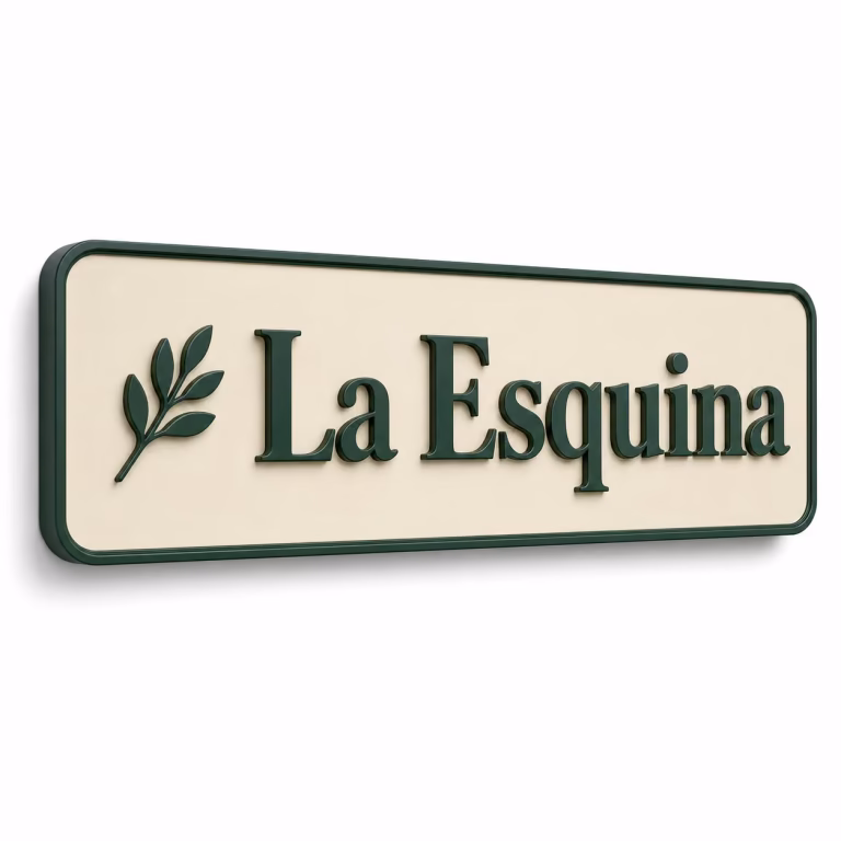 Letrero de Tienda