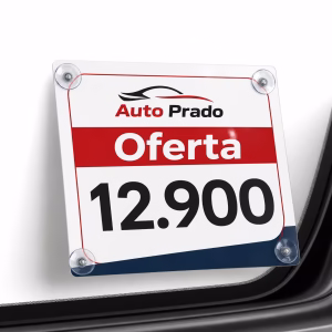 Cartel de Precio de Vehículo
