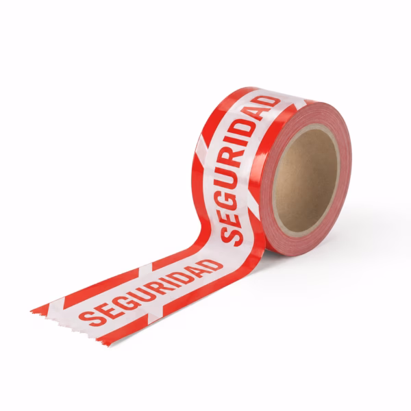 Mockup de precinto de seguridad para catálogo de productos de impresión.