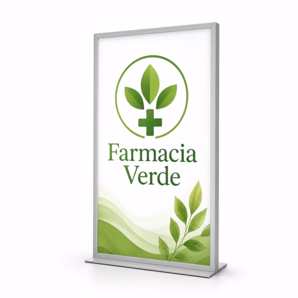 Mockup de lona backlit para cajas de luz para catálogo de productos de impresión.