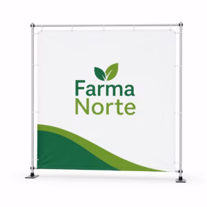 Mockup de laterales impresos para gazebo para catálogo de productos de impresión.