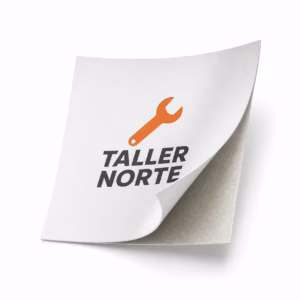 Mockup de vinilo alta adherencia para catálogo de productos de impresión.