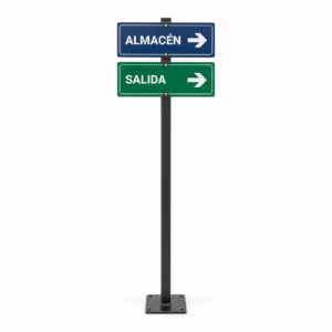 Mockup de senaletica para almacenes para catálogo de productos de impresión.