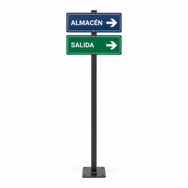 Mockup de senaletica para almacenes para catálogo de productos de impresión.