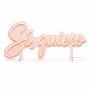 Mockup de neon led para eventos para catálogo de productos de impresión.