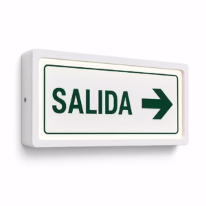 Mockup de senaletica luminosa para catálogo de productos de impresión.