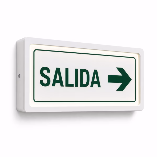 Mockup de senaletica luminosa para catálogo de productos de impresión.
