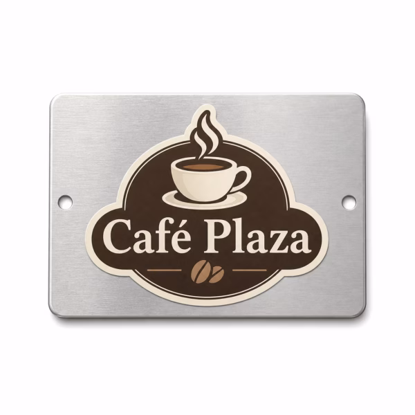 Mockup de pegatinas para exterior para catálogo de productos de impresión.