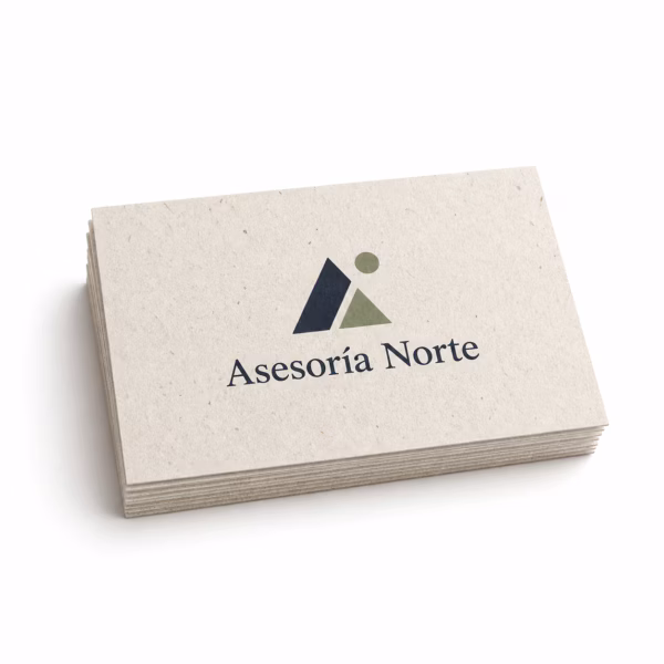 Mockup de tarjetas de visita recicladas para catálogo de productos de impresión.