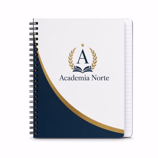 Mockup de cuadernos para catálogo de productos de impresión.