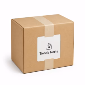 Mockup de cajas de envío para catálogo de productos de impresión.