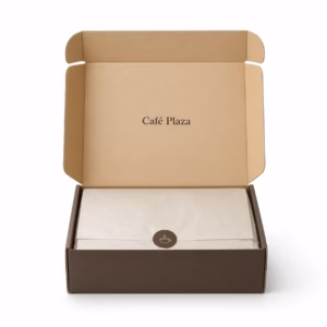 Mockup de cajas para suscripcion para catálogo de productos de impresión.