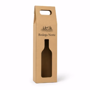 Mockup de cajas para botellas para catálogo de productos de impresión.