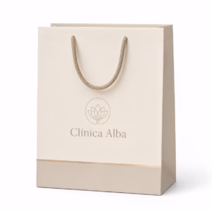 Mockup de bolsas de lujo para catálogo de productos de impresión.