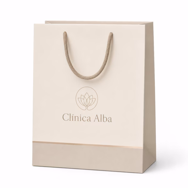 Mockup de bolsas de lujo para catálogo de productos de impresión.