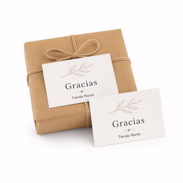 Mockup de tarjetas de agradecimiento para catálogo de productos de impresión.