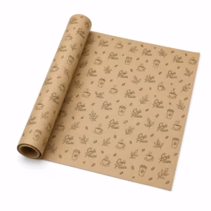 Mockup de papel de regalo para catálogo de productos de impresión.