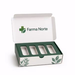Mockup de packaging para muestras para catálogo de productos de impresión.