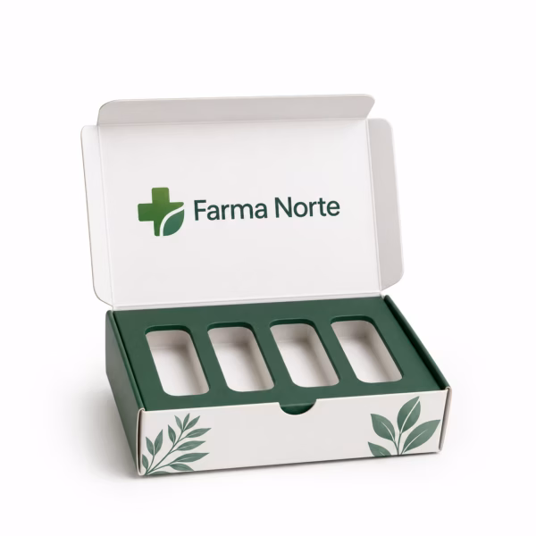 Mockup de packaging para muestras para catálogo de productos de impresión.