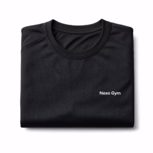 Mockup de camisetas tecnicas para catálogo de productos de impresión.