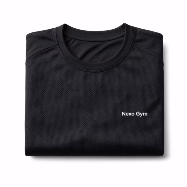 Mockup de camisetas tecnicas para catálogo de productos de impresión.