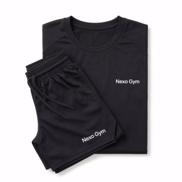 Mockup de ropa deportiva para catálogo de productos de impresión.