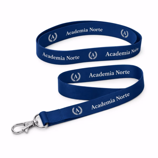 Mockup de lanyards para catálogo de productos de impresión.