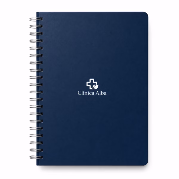 Mockup de libretas para catálogo de productos de impresión.