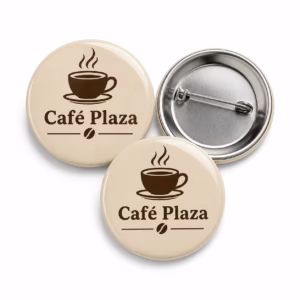 Mockup de chapas para catálogo de productos de impresión.