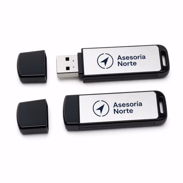 Mockup de memorias usb para catálogo de productos de impresión.