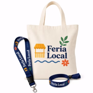 Mockup de merchandising para eventos para catálogo de productos de impresión.