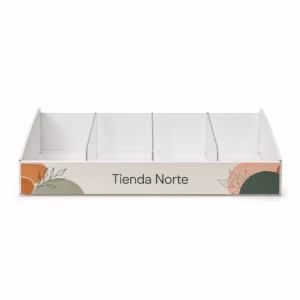 Mockup de displays para lineal para catálogo de productos de impresión.